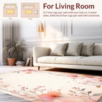 Delicate Floral Branches in Pastel Hues Rug