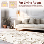 Classic Floral Scroll Pattern Rug