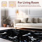 Magical Insect Starry Night Design Rug