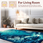 Abyssal Ocean Life Scene Rug