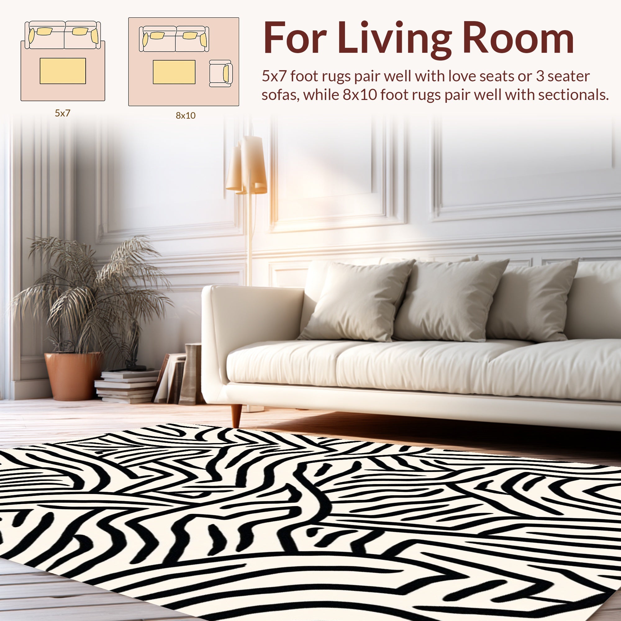 Bold Abstract Line Art Rug