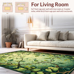 Enchanted Forest Vines Leaves Pattern Rug
