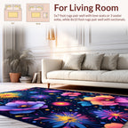 Vibrant Floral Firework Pattern Rug