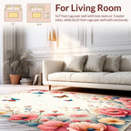 Whimsical Floral Butterflies Pattern Rug