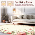 Pink Blossom Vine Pattern Rug