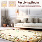 Botanical Garden Butterflies Bees Design Rug