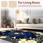 Celestial Floral Birds And Stars Rug