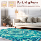 Oceanic Abstract Mandala Pattern Rug