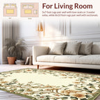 Vine Swirl Floral Design Rug