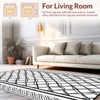 Geometric Intersecting Lines Pattern Rug