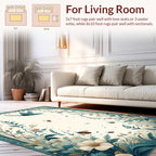 Nature Insects And Floral Frame Rug