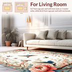 Birds and Blossoms Floral Garden Rug