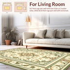Ornate Floral Patterned Antique Style Rug