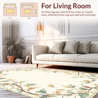 Delicate Floral Vine Botanical Rug