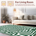 Abstract Maze Pattern Rug