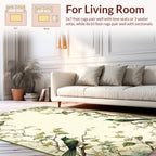Whimsical Birds Branches Nature Design Rug
