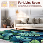 Tropical Leaves Pattern Rug