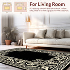 Intricate Floral Border Design Rug