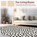 Hand Drawn Dot Pattern Rug