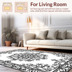 Ornate Filigree Floral Mandala Design Rug
