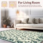 Classic Vine Scroll Floral Design Rug