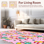 Cute Cartoon Animal And Star Pattern Rug