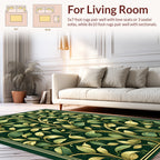Gilded Vine Leaf Pattern Rug