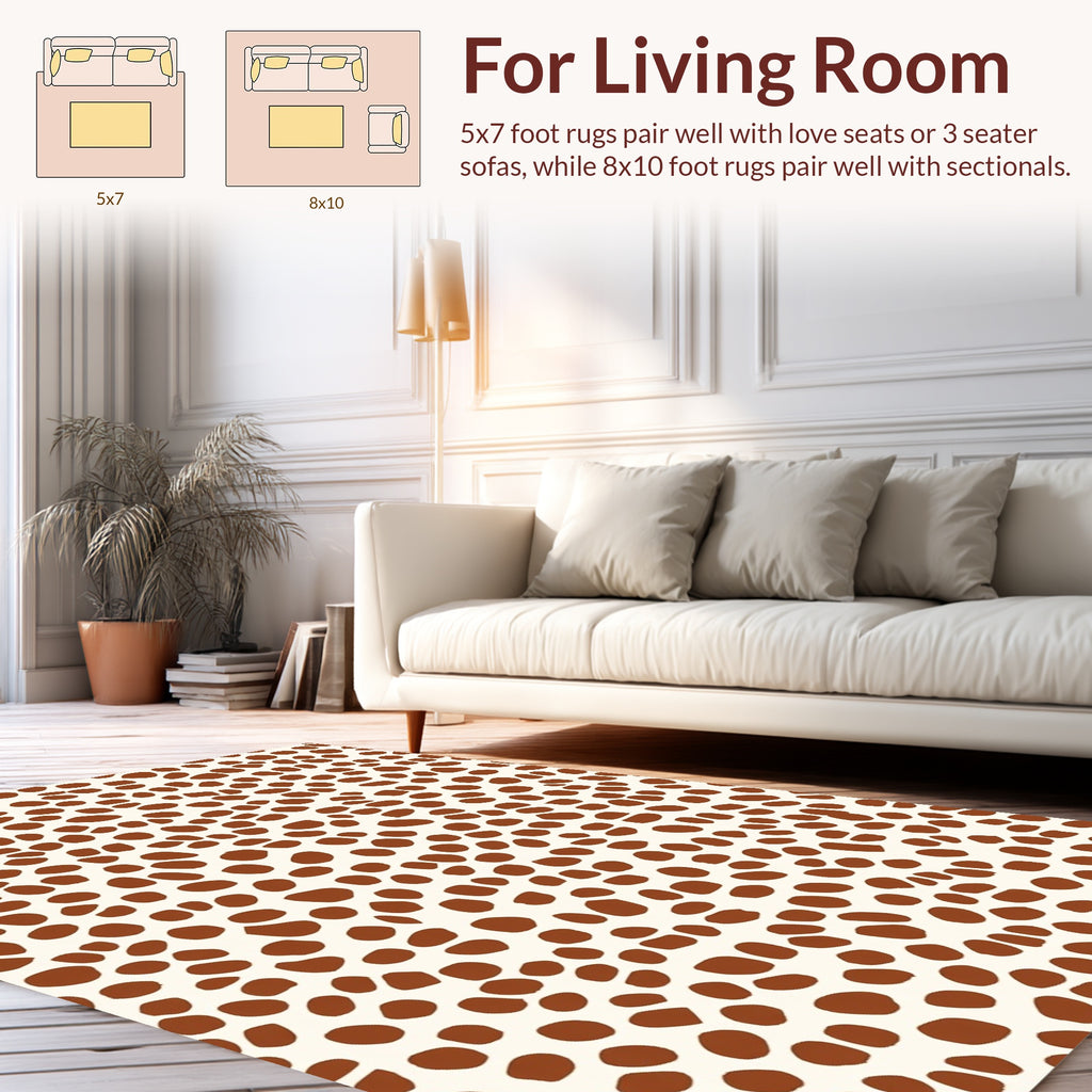 Abstract Dalmatian Print Rug