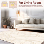 Abstract Scribble Swirl Design Rug