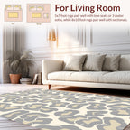 Neutral Leopard Print Pattern Rug