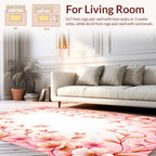 Whimsical Floral Vine Border Rug