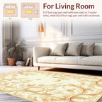 Elegant Floral Scrollwork Design Rug