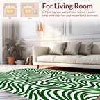 Nature Inspired Wavy Pattern Rug