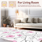 Vine And Bloom Floral Pattern Rug