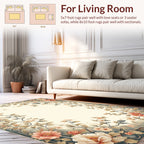 Vintage Floral Vine Meadow Rug