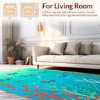 Ocean Sea Turtles Aquatic Design Rug
