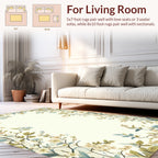 Whimsical Floral Branch Pattern Rug