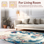 Dragon cherry blossom landscape art Rug