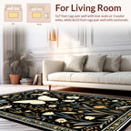 Whimsical Butterfly Garden Floral Pattern Rug