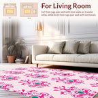 Rococo Inspired Floral Paisley Pattern Rug