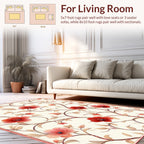 Elegant Floral Vine Serene Pattern Rug