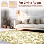 Botanical Vine Floral Cream Rug