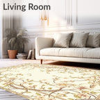 Elegant Floral Blossom Branch Design Rug
