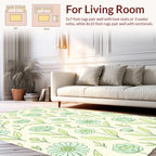 Pastel Floral Botanical Sketch Rug