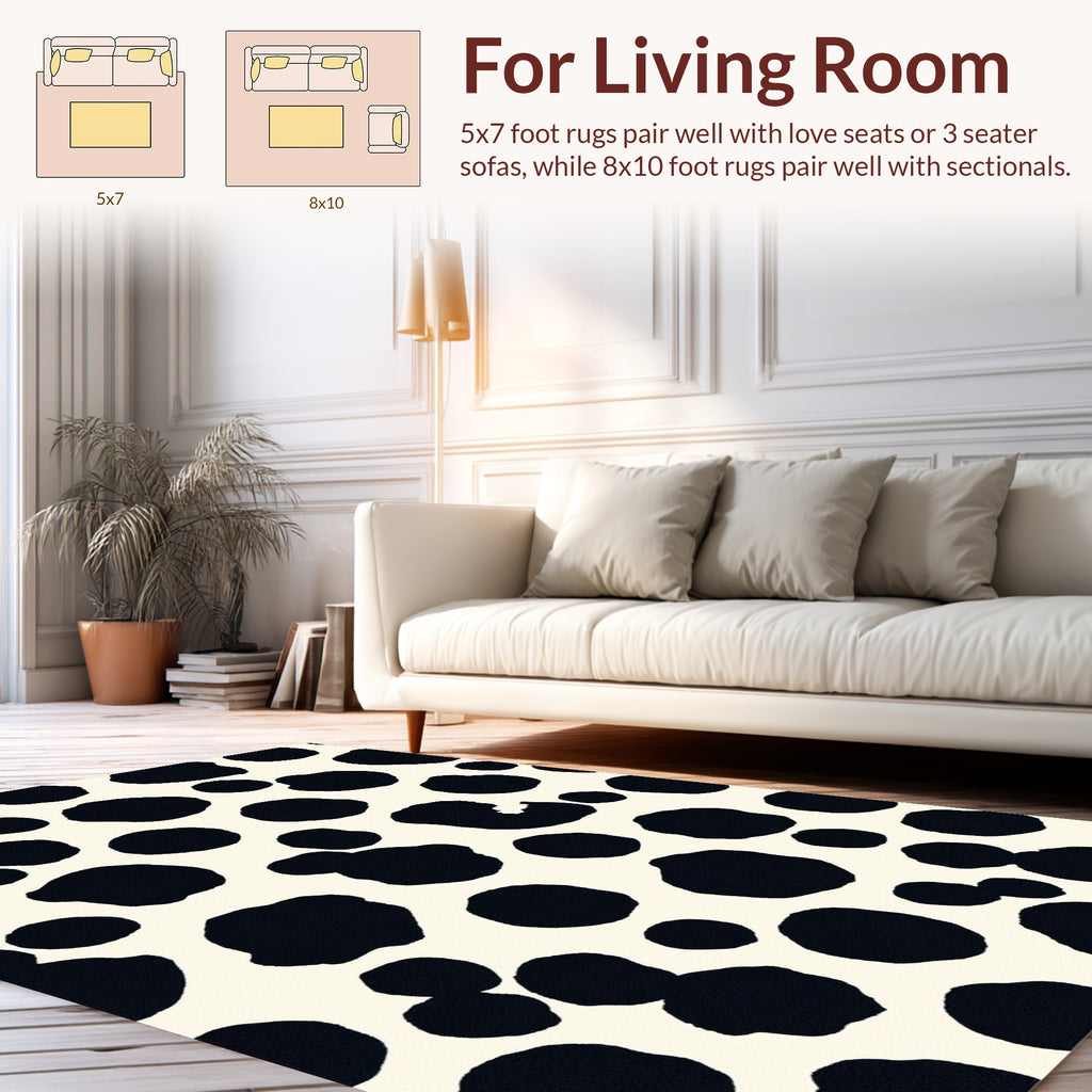 Dalmatian Spotted Bold Pattern Rug