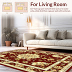 Intricate Floral Blossom Medallion Rug