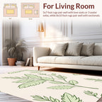 Delicate Botanical Branch Pattern Rug