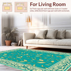Floral Vine Botanical Art Deco Rug