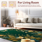 Enchanted Garden Butterfly Floral Pattern Rug