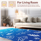 Oceanic Shark Underwater Art Pattern Rug